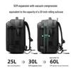 Voděodolný vakuový kompresní batoh s velkou kapacitou a ovládáním jedním tlačítkem