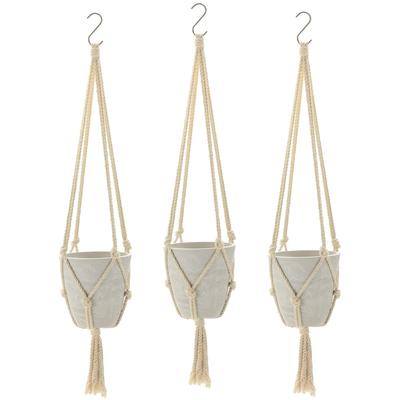 Planter Hanging Pot Botany Hanging Pot 15 Type White Set of 3 Vegetables Stylish Outdoor Soil Plants Houseplants Bonsai 003370