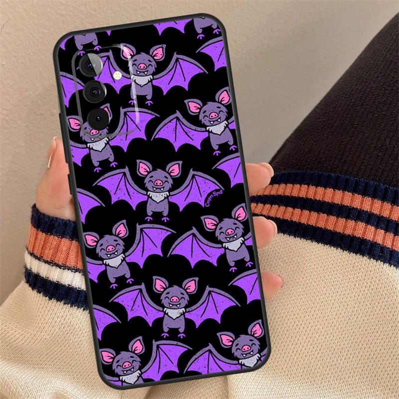 Vampire Bats Full Moon Halloween Case For Samsung Galaxy A54 A34 A14 A56 A36 A16 A06 A13 A53 A12 A22 A32 A52 A35 A17 A15 A55