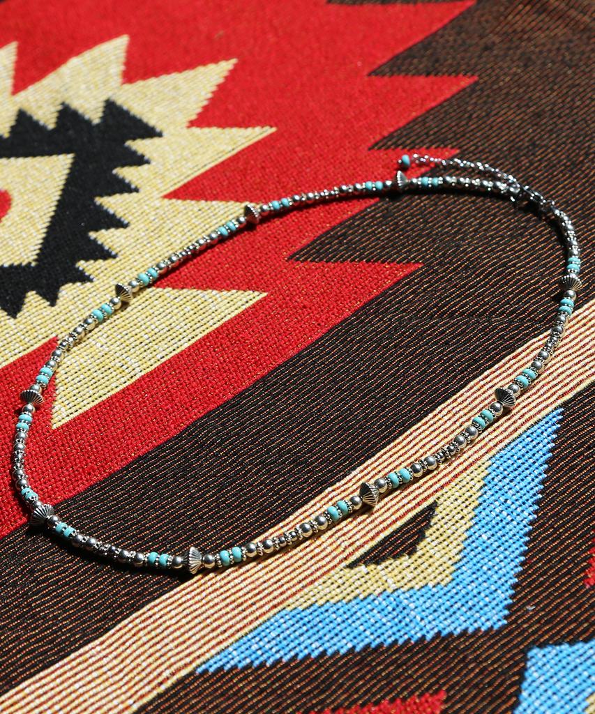 Knd Navajo Turquoise Bead Necklace