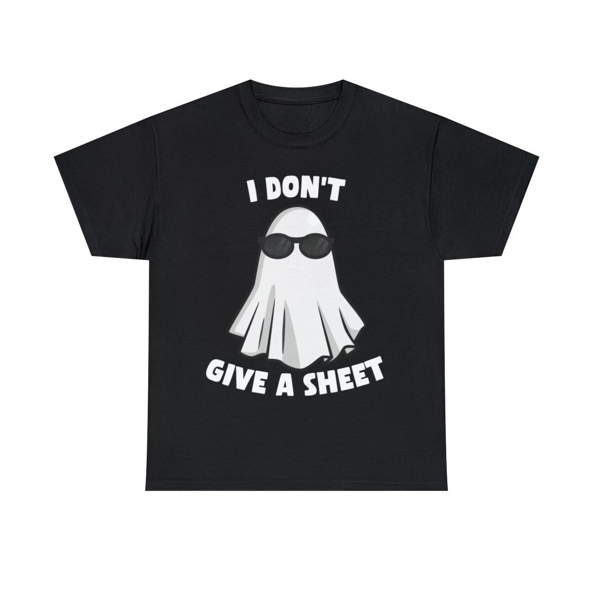 I Don t Give A Sheet Funny Halloween Graphic Tee Shirt, S-5XL M
