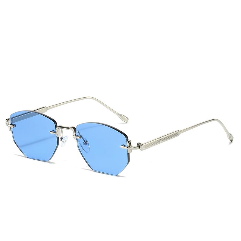 

Fashion Brand Luxury Designer Sunglasses Women Rimless Vintage Small Trendy Shades Glasses Outdoor Travel Party Sunglasses