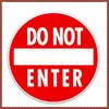 15CM*15CM 1 Pcs Personality Funny Do Not Enter PVC Waterproof Decal Car Styling Decoration Sticker
