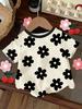 Abbigliamento Bambina Estate T-shirt con Stampa 3D Grafica Gatto Kawaii Vestiti per Bambine Esterni Manica Corta Casual Top per Bambine