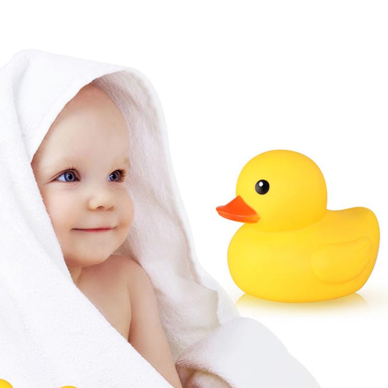Baby Bath Toys Cute Duck Baby Gift Bathroom Rubber Large Yellow Duck Bathing Toy