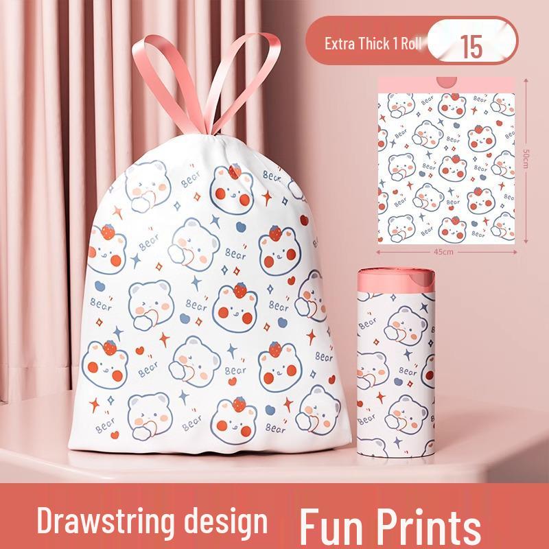 

Thickened Cartoon Style Plastic Garbage Bags for Kitchen and Office