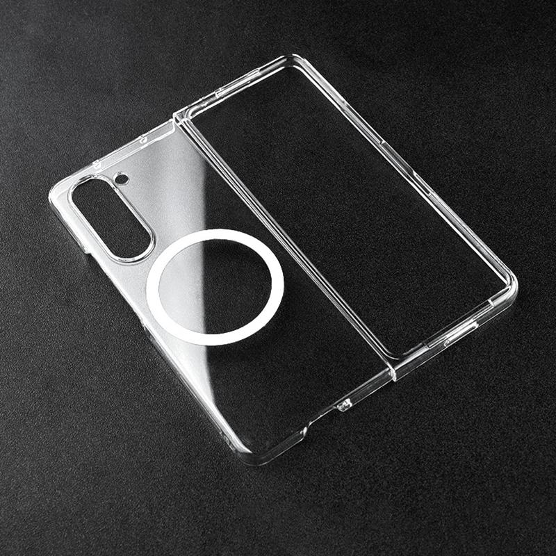 Anti-Scratch Full Protective Case for Samsung Galaxy Z Fold 7 4 5 6 SE W25 Clear Magsafe Foldable Reinforced Toughness PC Cover