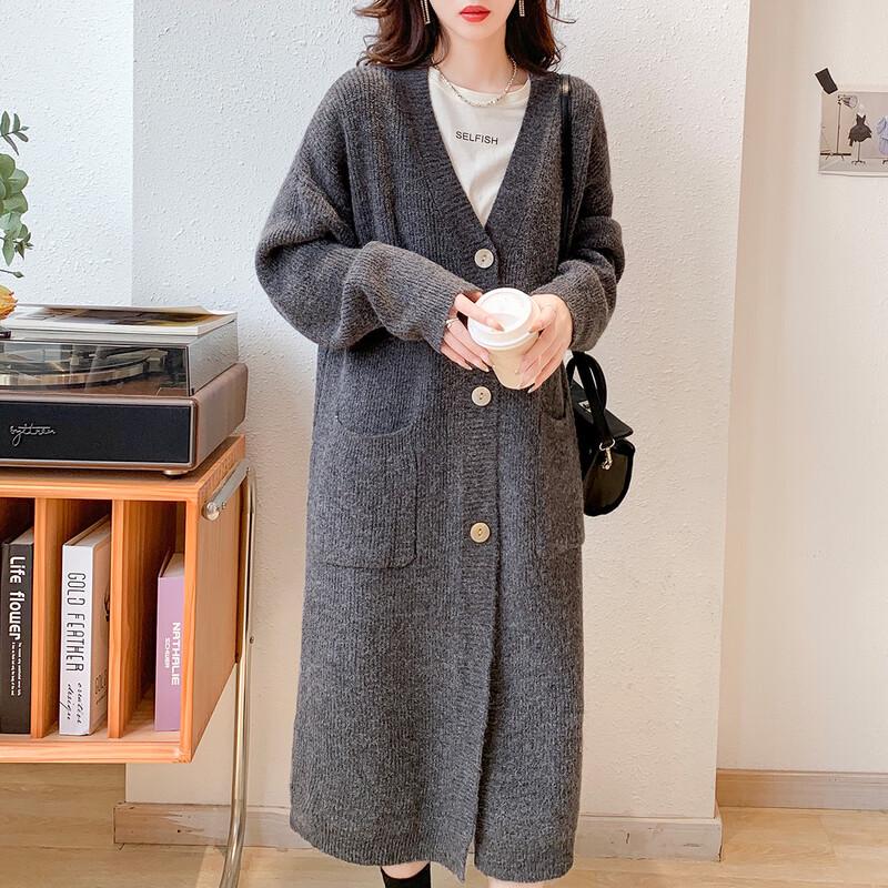 

Mokana Women s Stylish Mid-Length Cardigan One Size