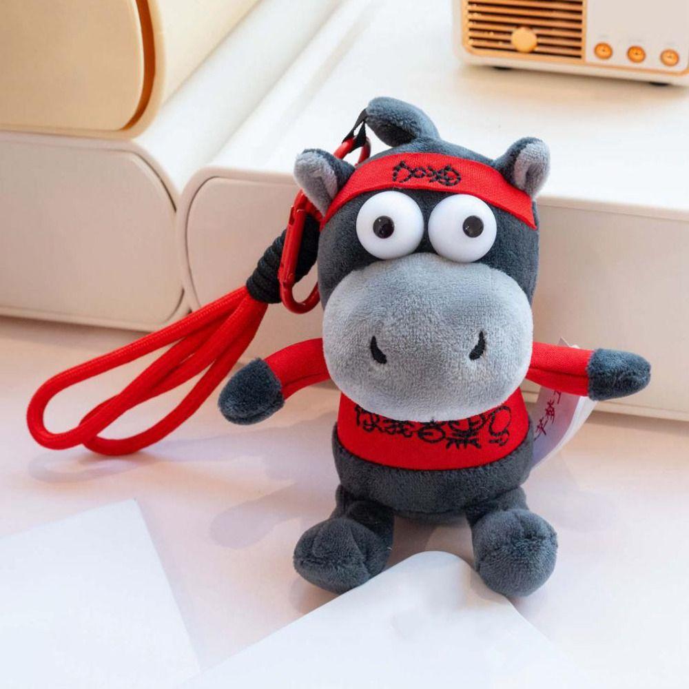 Letter Dark Horse Plush Keychain Cartoon Bag Hanging Pendant Horse Dolls Pendant  Festive Decor