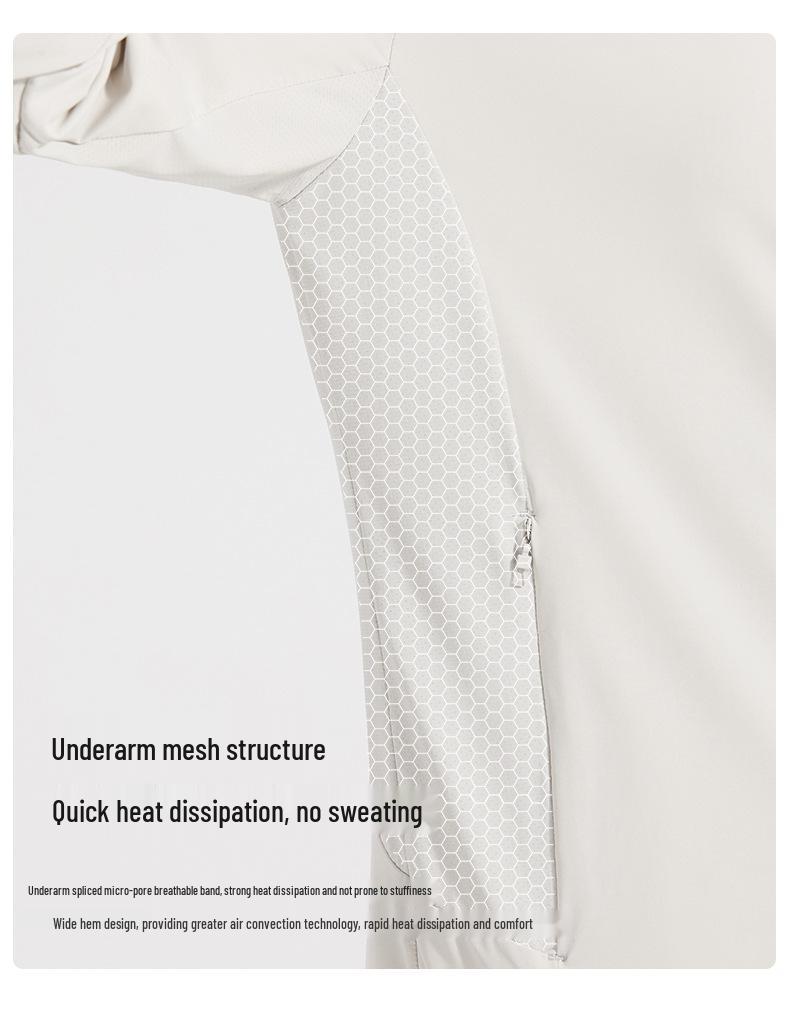 Men's and Women's UPF50+ Ice Silk Sun Protection Clothing - Summer Outdoor Anti-UV Ice Feel for Fishing.