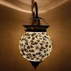 Ball Shaped Crystal Decorated Glass Wall Lamp for Living & Home Decoration Turkish Lamp (Multicolour, Bulb Not Included)