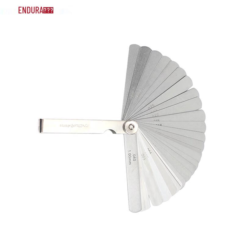 ENDURA 32-Piece Metric/Imperial Feeler Gauge Set 0.02-1.00mm
