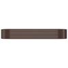 Vidaxl Raised Planter, Powder-Coated Steel 249X100X36 Cm, Brown