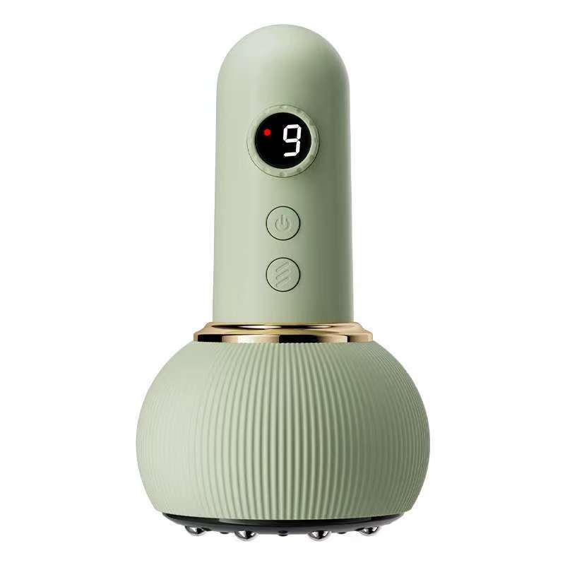 Multifunctional Heated Vibration Gua Sha & Wireless Massage Brush English Packaging