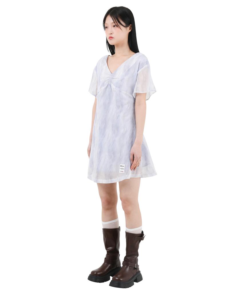 Catharsis Chiffon Mini Dress Light Purple One Size