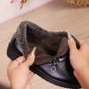 Foreign trade mother shoes cotton shoes women's winter velvet warm snow boots cotton middle-aged and elderly non-slip flat boots