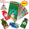 50Pcs Small Christmas Gift Bags Goody Bags Reusable Chrismas Drawstring Wrapping Bags Xmas Gift Sacks Treat Bags For School Offi