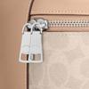 Coach RAINER 18 Logo del Marchio Borsa a Mano in Ecopelle Piccola Giallo Sabbia da Donna