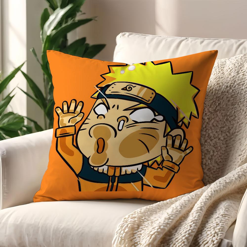 Anime NNarutoO Chibi cushion cover For Pillow Printing Sofa Decoration Home Car Room Coffee Shop Office Nordic Simplicity