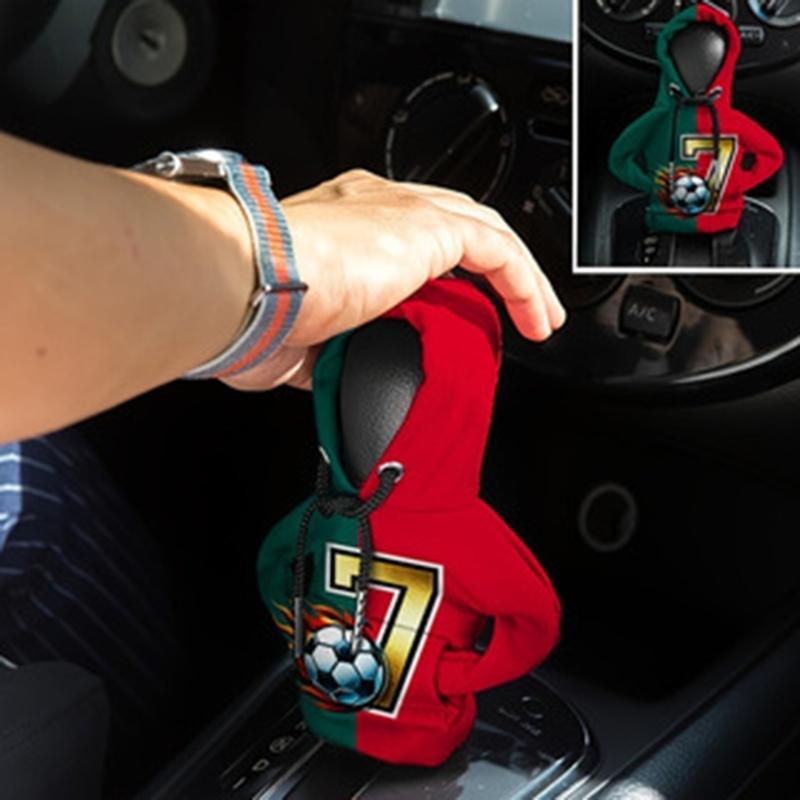 Universal Hoodie Gear Shifter Cover Car Stick Shifter Knob Cover Protectors Sweatshirt Cover for Manual Automatic Car