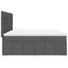 Box Spring Bed with Mattress Dark Grey 180 x 200 cm Fabric