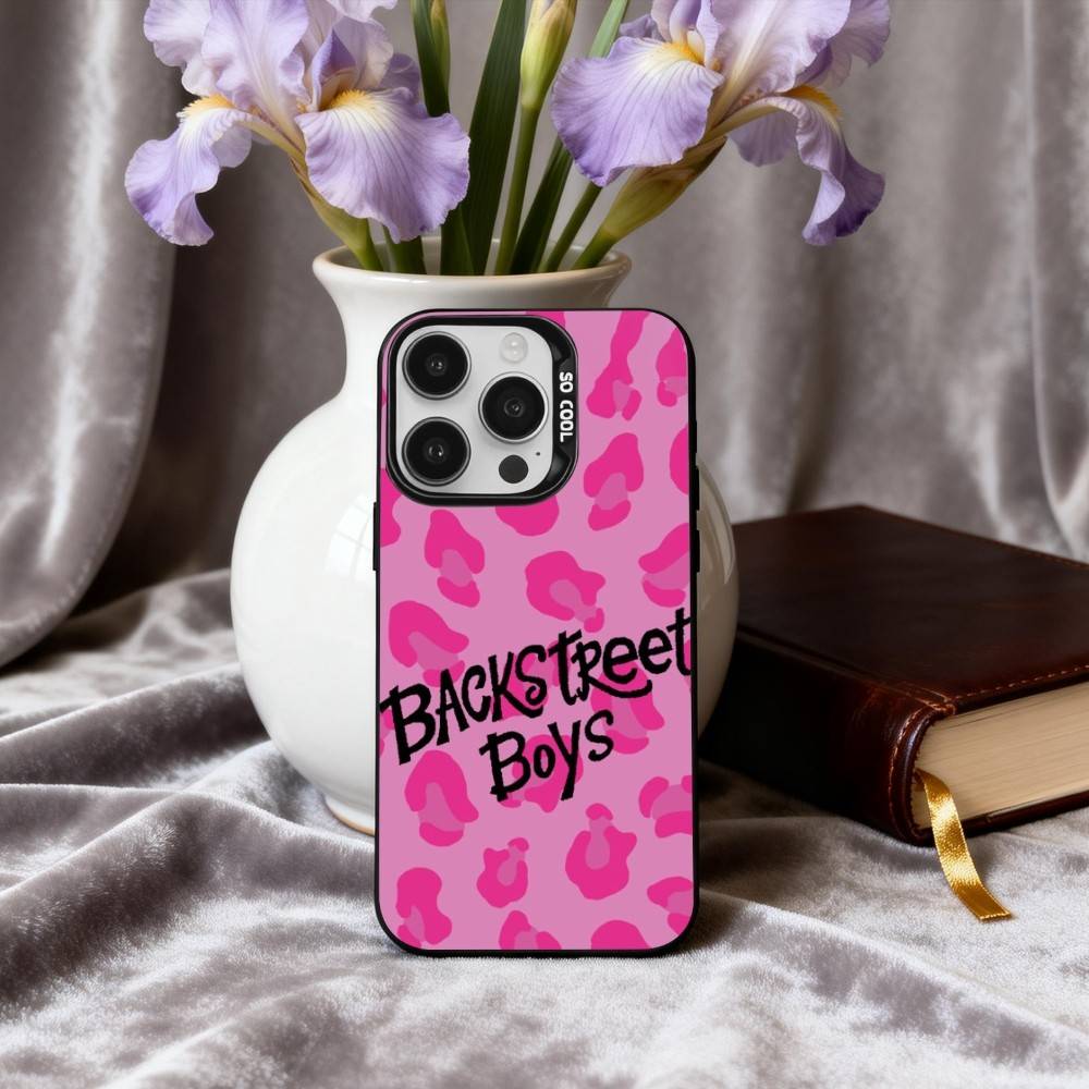 American Band B-Backstreet B-Boys Phone Case For iPhone17,16,15,14,13,12,11 Plus,Pro Max Black Candy silver phone case