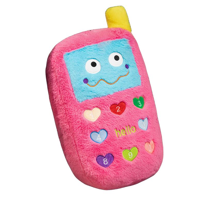 

Warm Phone Dopamine Hand Pillow Cushion Plush Toy Doll Kids Gift Cartoon Decor рожевий