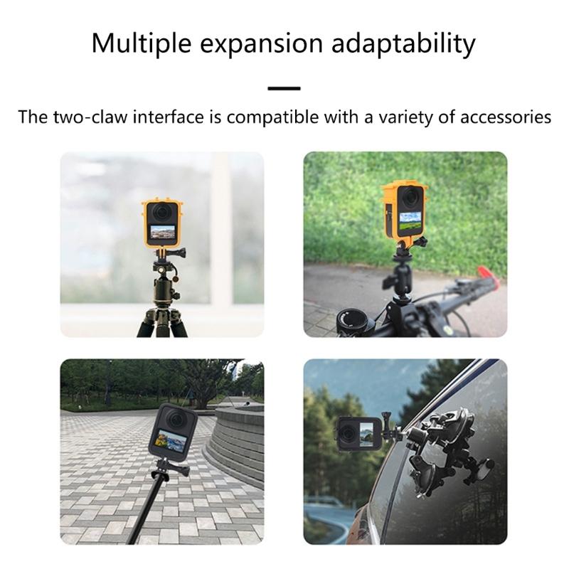 Protective Case for  Panoramic Cameras Shockproof Battery Door Access PLAs Composite Expandable Accessory Mount