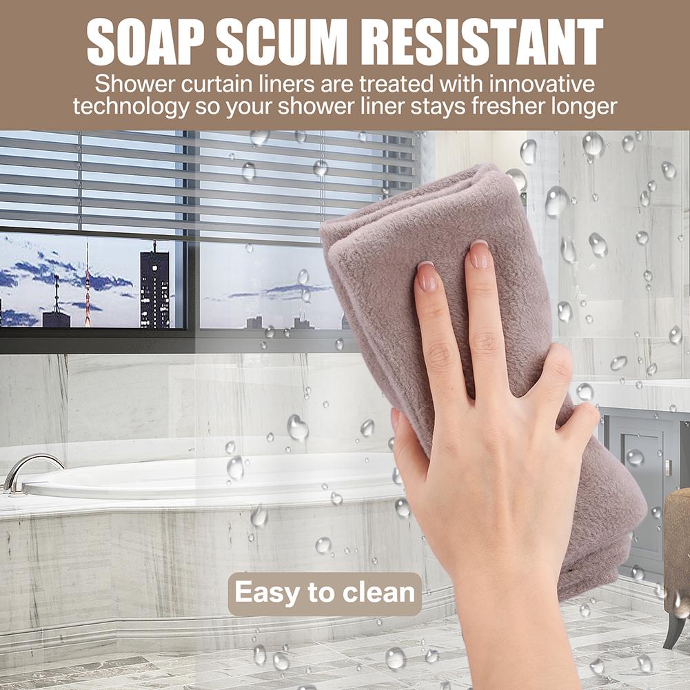 180cm/200cm Clear Shower Curtain Premium PEVA Shower Liner with Rustproof Grommets Magnets Bathroom Waterproof Curtains