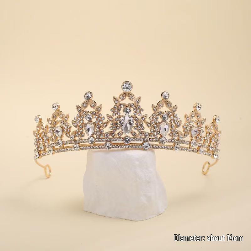 Children's Crystal Crown Headband: Elegant Princess Performance Hairpiece for Girls