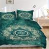 3pcs Mandala Lotus Soft Comfortable Bedding set, For Bedroom, Guest Room And Dorm, All - Season Use, High-Definition Printing127