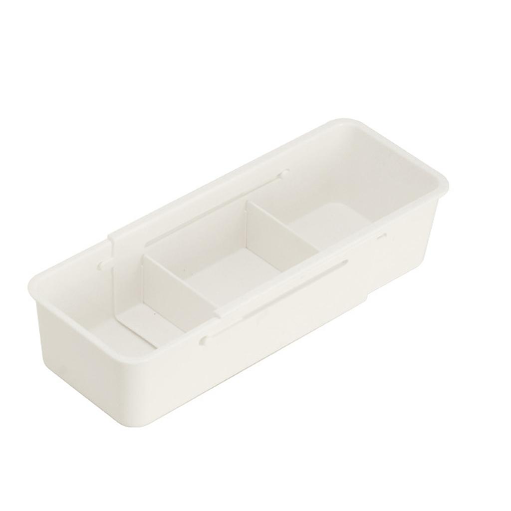 Telescopic Basket Plastic Household Hanging Rack Drawer Edge Storage Box Fork Spoon Socks Storage Box Medicine Sorting