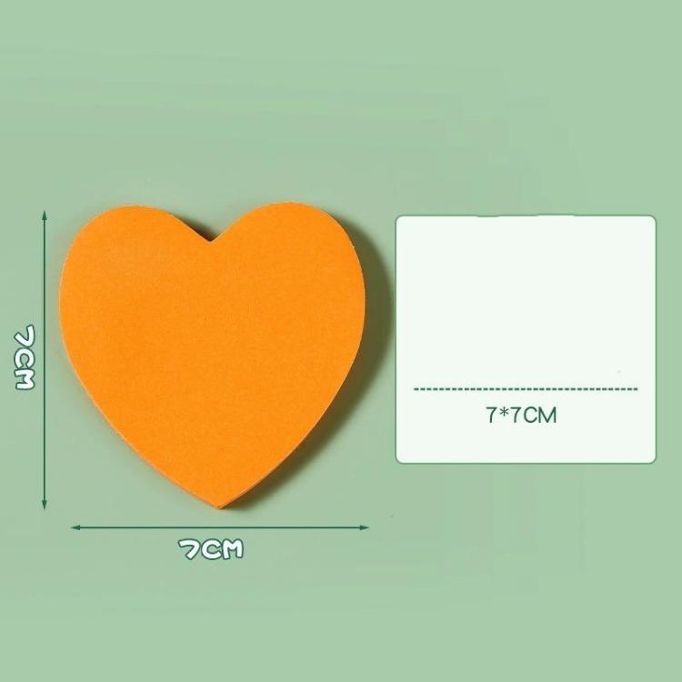 Creative Love Post-it Notes Student Heart-shaped Post-it Notes Takeaway Milk Tea Can Be Pasted With Message Stickers.