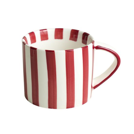 Vintage Ceramic Coffee Mug & Saucer Set Handled Microwave Dishwasher Safe Espresso Cups Gift for Weddings Anniversaries Bridal Shower