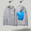 Mens Oversized Hooded Sweatshirt With Reversed Hook Print Loose Fit Cotton Pullover Fall Streetwear