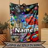 Custom Name Personalized Among Us Print Blanket, Home Decor, Bedroom, Sofa, Camping, Couch, Gifts for Birthday ChristmasEnthusiasts