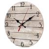 10 Inch Rustic Wooden Wall Clock Easy Installation Battery Operated Round Easy to Read Silent No Ticking Clock Kitchen Living Room Bathroom Farmhouse