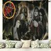 Slayer Band Wall Tapestry Aesthetic Wall Hanging Printed Fabric Blanket Decorative Tapestries for Bedroom Living Room Home Decor