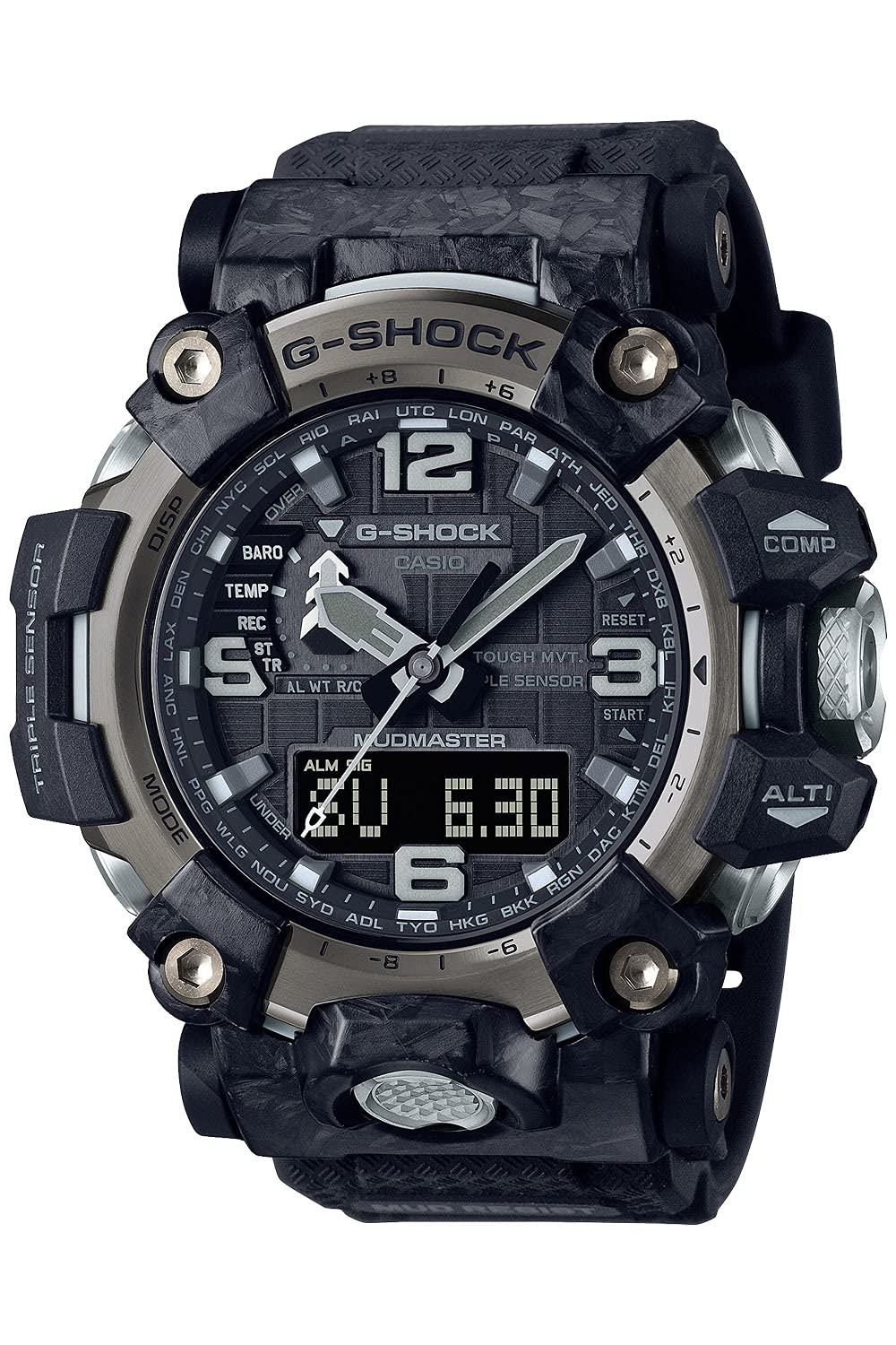 

Casio G-Shock Watch [Official Japanese Product] MUDMASTER Radio-Controlled Solar Watch GWG-2000-1A1JF Men s Black