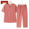 Damen Lässiges Sommer-Hemd & Hosen-Set