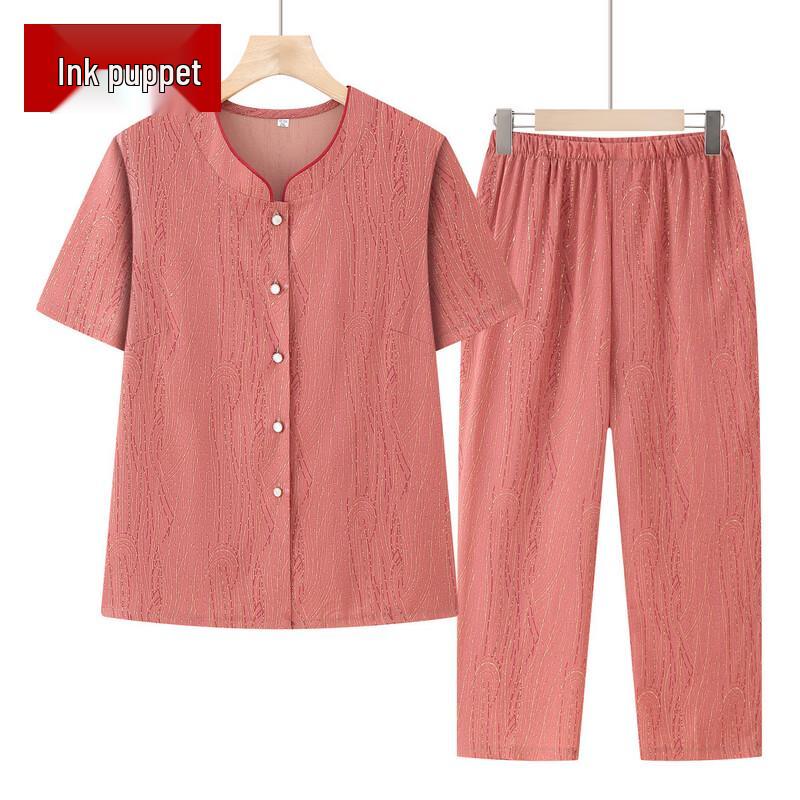 

Women s Loose Fit Summer Shirt & Pants Set 5XL