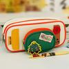 Cute Pencil Case Cartoon Cat Pencil Pouch Large Capacity Stationery Organizer for Middle School And Elementary School