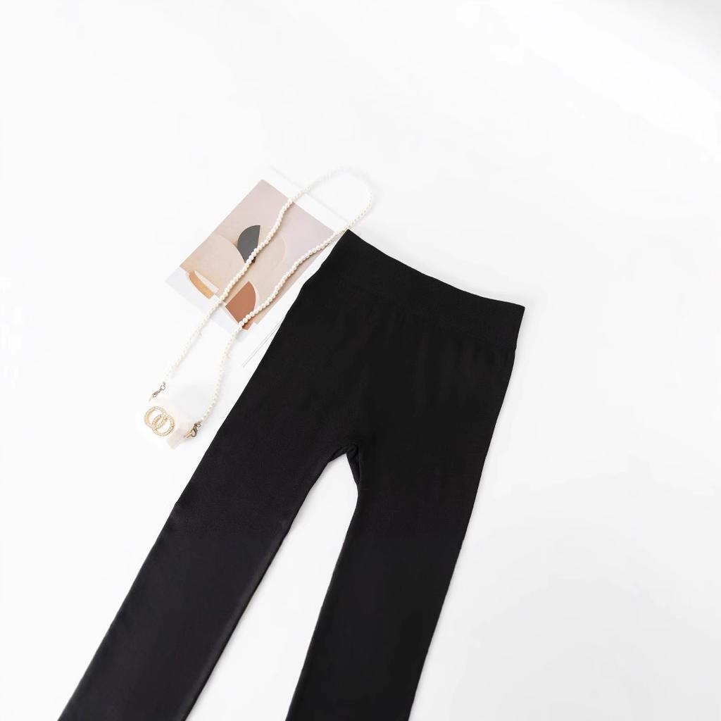 High elastic hip lift abdomen slim fit black nine-point modal leggings women's thin outer wear spring and autumn nine-point thin