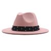 New Fashionable and Elegant Jazz Hat, Spring, Autumn and Winter Belt Woolen Casual Fashion Big-brimmed Lady Jazz Hat