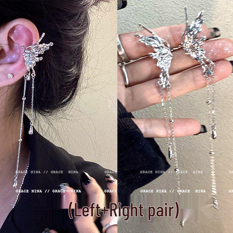 

Элегантные ретро клипсы с жемчужной кисточкой для непроколотых ушей