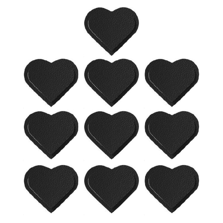 10 Pcs Bible Bookmarks Heart Shaped Page Markers PU Leather Bookmarks Simple Book Markers Creative Bookmarks for Reading