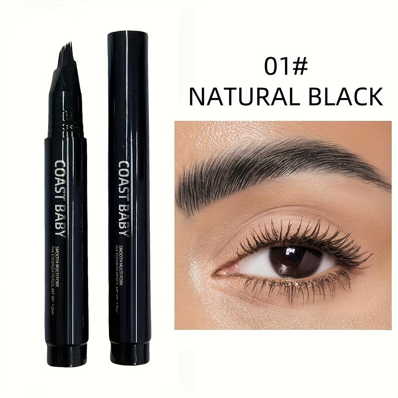 Dual-Tip Eyebrow Pencil with Multi-Bristle Brush Tips  Waterproof & Smudge-Proof Formula,  Instant Volume Defined Brows & Hairline Filling