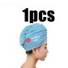 Quick-Dry Hair Hat  Super Absorbent Soft Towels Coral Fleece Shower Cap Bathroom Women Head Towels Girls Cute Dry Hair Bonnets