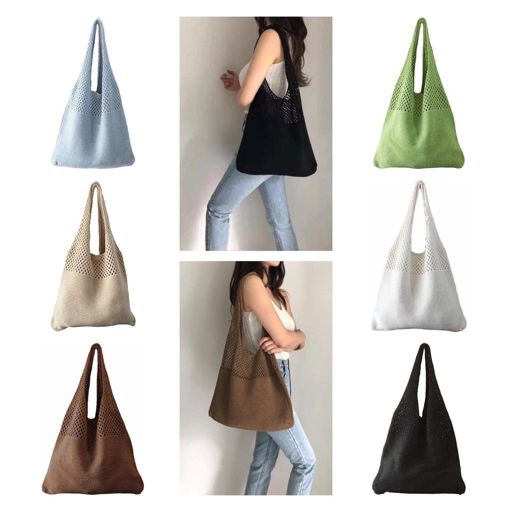 Vintage Knitted Shoulder Bag For Women, Elegant And Chic, Perfect For Daily Use, Large Capacity