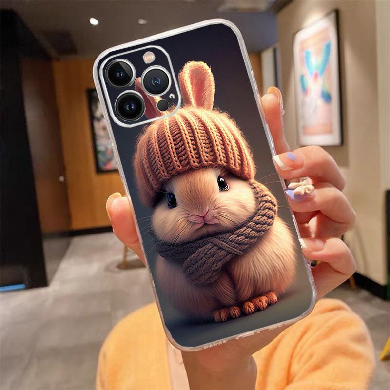 Rabbit Animal Phone Case For iphone 17ProMax 17 Pro Air 16 15 14 13 Pro Max 16 15 14 13 Pro 15Plus